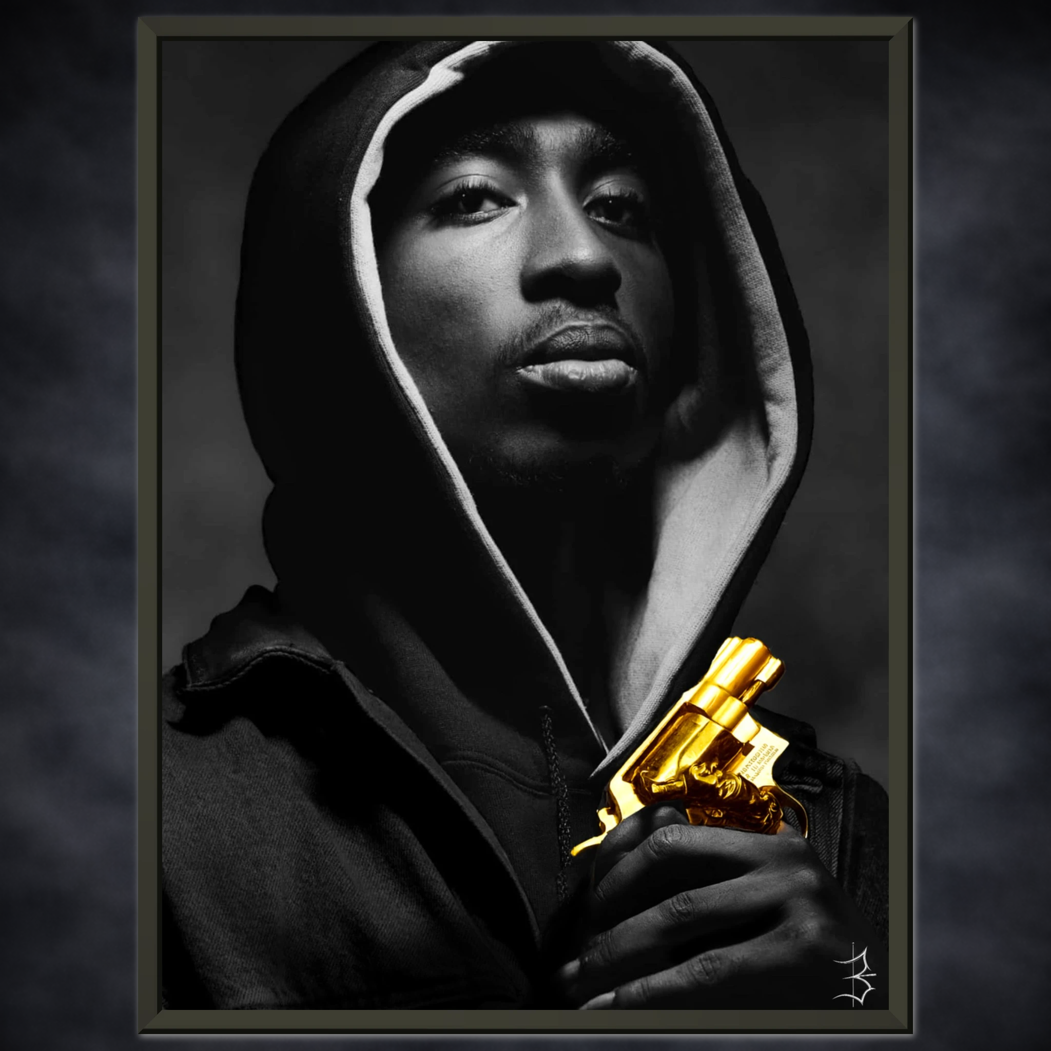 Tupac With Golden Gun | INK & TRAP collection 2026|