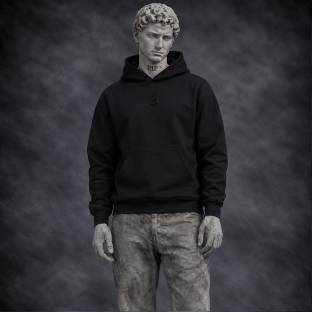 Oversized Hoodie| Black Widow | Unchained Winter Collectie 2026